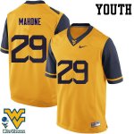 Youth West Virginia Mountaineers NCAA #29 Sean Mahone Gold Authentic Nike Stitched College Football Jersey VM15Q11XX